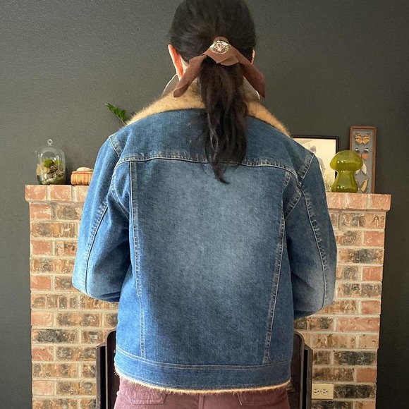 Y2k vintage denim and faux fur jacket - Picture 5 of 8